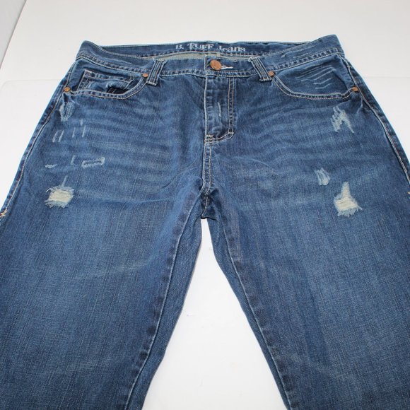 B. Tuff Distressed 5-Pocket Men's 32 x 34 Dark Was - Picture 4 of 14